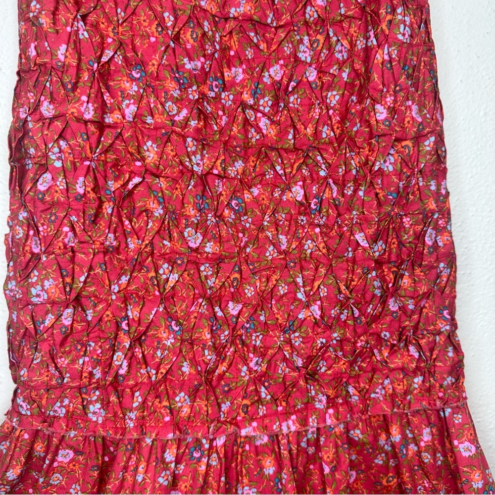 NWT $128 Free People  Petunia Mini Fit-&-Flare Dress Poppy Combo Size Medium - Picture 5 of 12